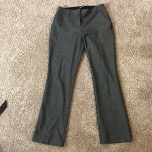 Charcoal grey dress pants. Straight leg bottom